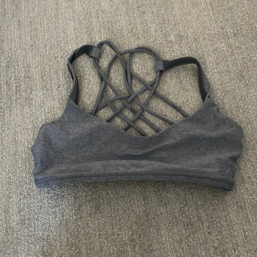 Grey Lulu sports bra